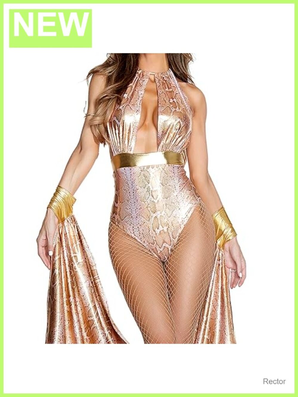Sexy Medusa Costume Bodysuit Arm Cape Adult Halloween